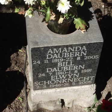 DAUBERN Bill 1910-1991 &amp; Amanda 1919-2005 :: SCHONKNECHT Elwyn 1946-2005