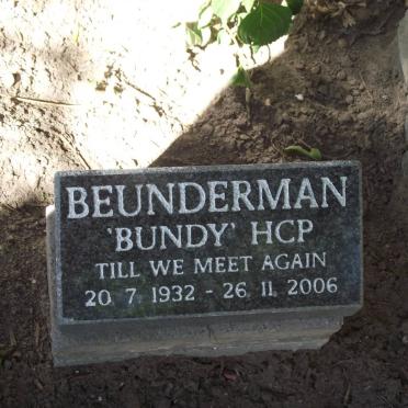 BEUNDERMAN H.C.P. 1932-2006
