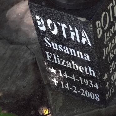 BOTHA Susanna Elizabeth 1934-2008