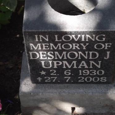 UPMAN Desmond J. 1930-2008