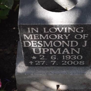 UPMAN Desmond J. 1930-2008