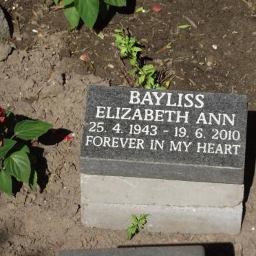BAYLISS Elizabeth Ann 1943-2010