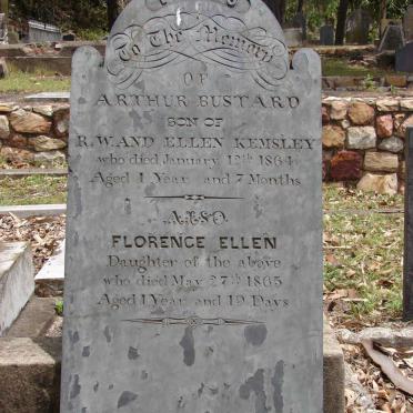 KEMSLEY Arthur Bustard -1864 :: KEMSLEY Florence Ellen -1865