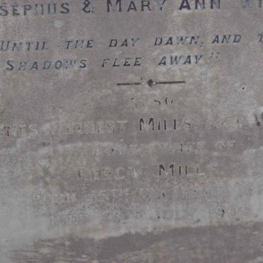 MILLS Agnes Fornest nee WINTER 1877-1909