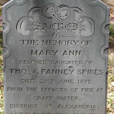 SPIRES Mary Ann -1877