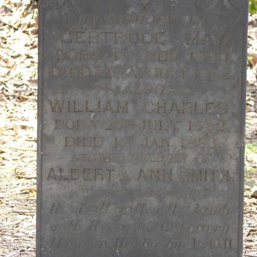 SMITH Gertrude May 1880-1882 :: SMITH William Charles 1882-1883
