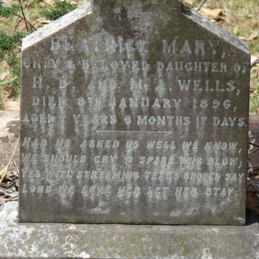 WELLS Beatrice Mary -1896