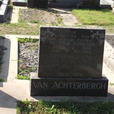 ACHTERBERGH Phillippus Arnoldus, van 1902-1965 &amp; Catherina Aletta 1912-1969