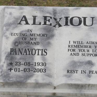 ALEXIOU Panayotis 1930-2003