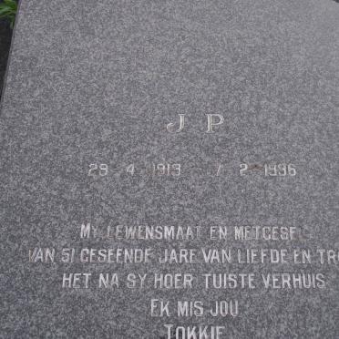 ALBERTS J.P. 1913-1996