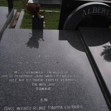 ALBERTS J.P. 1913-1996