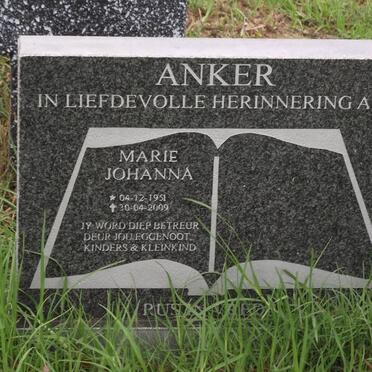 ANKER Marie Johanna 1951-2009