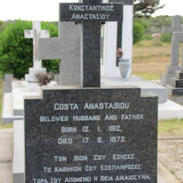 ANASTASIOU Costa 1912-1972