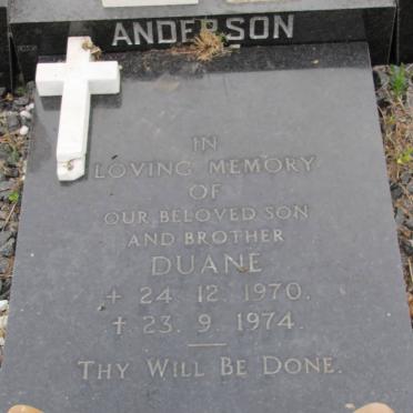 ANDERSON Duane 1970-1974