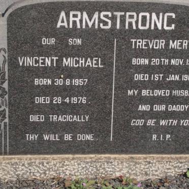 ARMSTRONG Vincent Michael 1957-1976 :: ARMSTRONG Trevor Mervyn 1926-1962