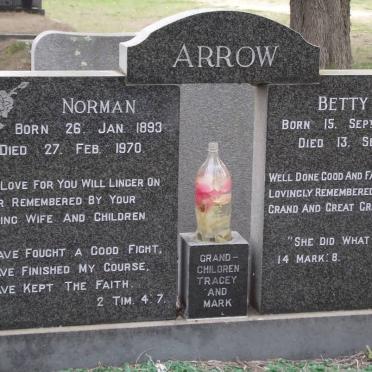 ARROW Norman 1893-1970 &amp; Betty 1919-2000
