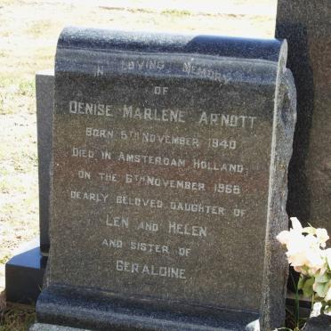 ARNOTT Denise Marlene 1940-1965
