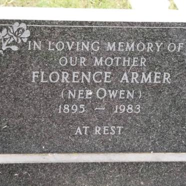 ARMER Florence nee OWEN 1895-1983