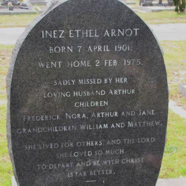 ARNOT Inez Ethel 1901-1975