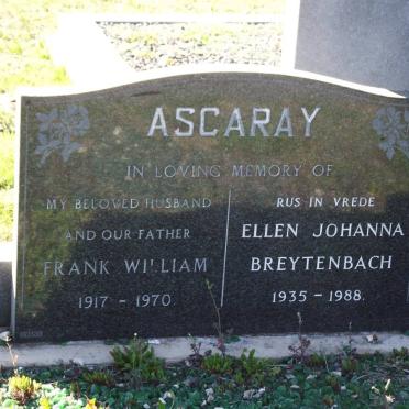 ASCARAY Frank William 1917-1970 :: BREYTENBACH Ellen Johanna 1935-1988