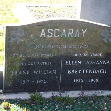 ASCARAY Frank William 1917-1970 :: BREYTENBACH Ellen Johanna 1935-1988