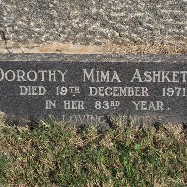 ASHKETTLE Dorothy Mima -1971