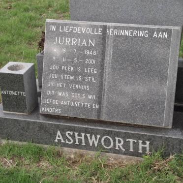 ASHWORTH Jurrian 1948-2001