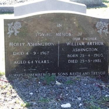 ASHINGTON William Arthur 1903-1981 &amp; Molly -1967