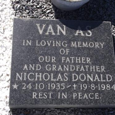 AS Nicholas Donald, van 1935-1984