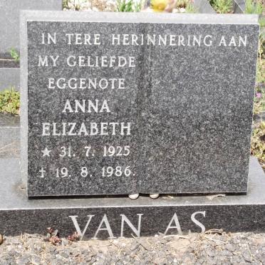 AS Anna Elizabeth, van 1925-1986