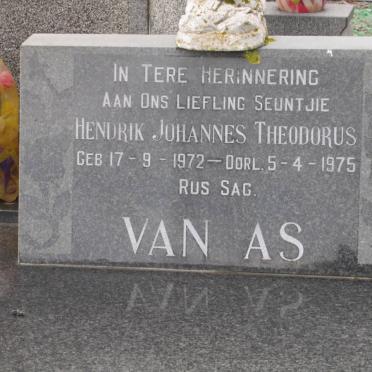 AS Hendrik Johannes Theodorus, van 1972-1975