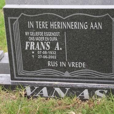 AS Frans Antonie, van 1932-2002