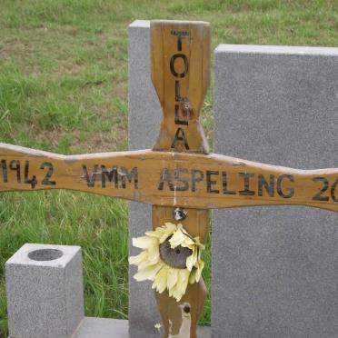 ASPELING Violet Marie Marjorie 1942-2005