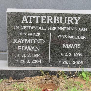 ATTERBURY Raymond Edwan 1934-2004 &amp; Mavis 1939-2006