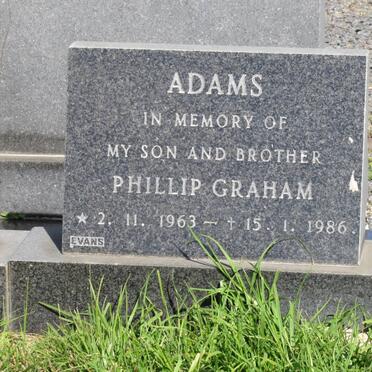 ADAMS Phillip Graham 1963-1986