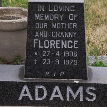 ADAMS  Florence 1906-1979