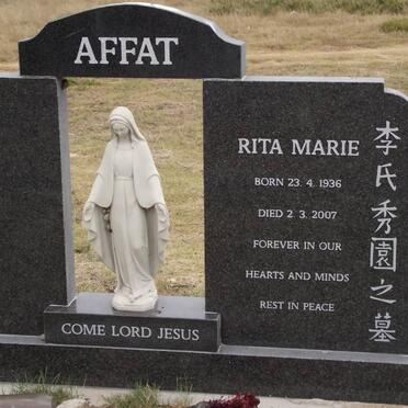 AFFAT Rita Marie 1936-2007