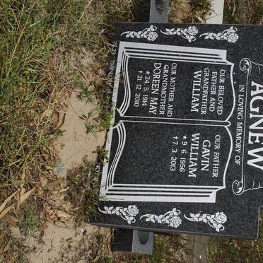 AGNEW William &amp; Doreen May 1914-2010 :: AGNEW Gavin William 1956-2013