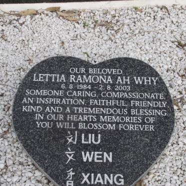 AH WHY Lettia Ramona 1984-2003