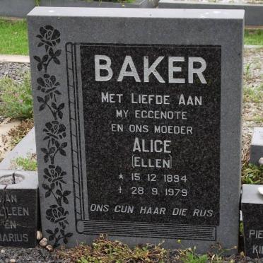 BAKER Alice 1894-1979