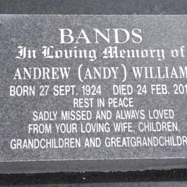 BANDS Andrew William 1924-2010