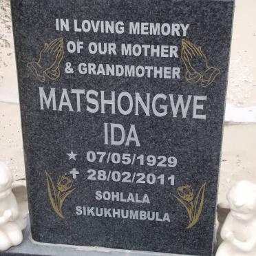 BAKU Matshongwe Ida 1929-2011