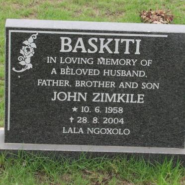 BASKITI John Zimkile 1958-2004