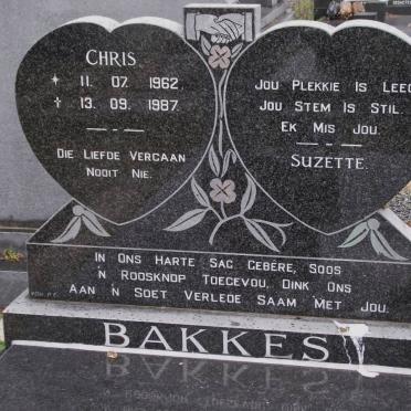 BAKKES Chris 1962-1987