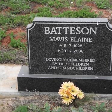 BATTESON Mavis Elaine 1928-2006