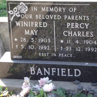 BANFIELD Percy Charles 1904-1992 &amp; Winifred May 1903-1992