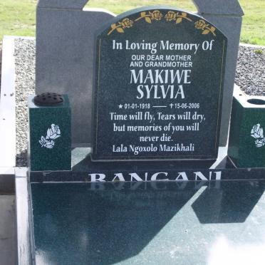 BANGANI Makiwe Sylvia 1918-2006