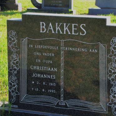 BAKKES Christiaan Johannes 1915-1995