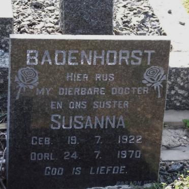 BADENHORST Susanna 1922-1970