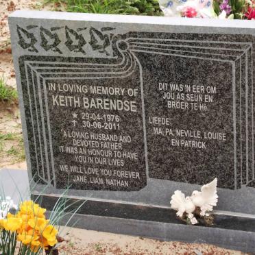 BARENDSE Keith 1976-2011